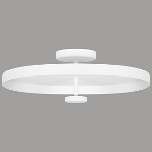 Plafon STAR 2388 Ø60 x A20 cm com Luz Indireta e Placa LED 15W 3000K Bivolt – Dueluci Iluminação