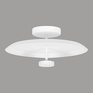 Plafon STAR 2404 Ø43 x A18,5 cm em Alumínio com Luz Indireta e Placa LED 15W 3000K Bivolt – Dueluci Iluminação