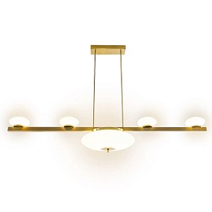 Pendente Lis Linear Mix Munclair – Studio Design 31,5×120×21 cm (LED 2700K, Bivolt) 4697-5