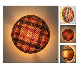 Plafon Baniwa Lua Nova Munclair – Silvia Carneiro Ø30cm (2x E27) 3397