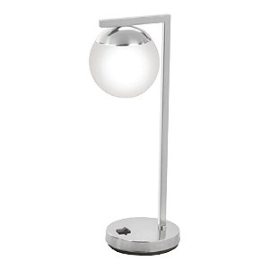 Abajur Old Artisan ABJ-5185 – 1 G9 – Globo Ø120 mm – L120 × P120 × A380 mm – Acabamento