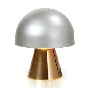 Abajur de Mesa Old Artisan ABJ-5830 – 3 G9 – Ø140 × A150 mm – Acabamento Pintado / Escovado / Polido