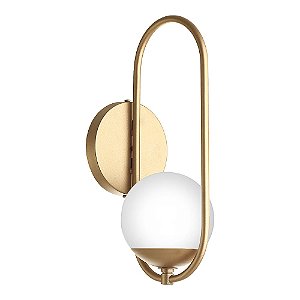 Arandela Old Artisan AR-5366 – 1 G9 – Globo Ø120 mm – C120 × P160 × A350 mm – Acabamento