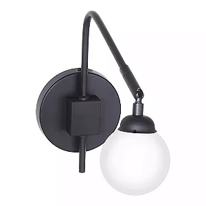 Arandela Old Artisan AR-5556 em Alumínio – 1 G9 – Globo Ø80 mm – P290 × L120 × A260 mm – Acabamento