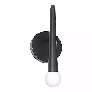 Arandela Old Artisan AR-5577 em Alumínio – 1 G9 – Globo Ø60 mm – P140 × L120 × A300 mm – Acabamento
