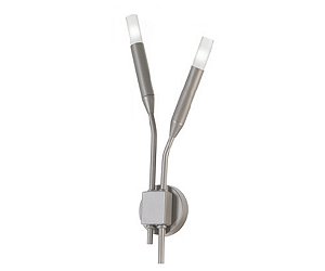 Arandela Interna Old Artisan AR-5896 em Alumínio – 2 Lâmpadas G9 – P50 × L150 × A360 mm – Acabamento Pintado – Versão Com Acrílico