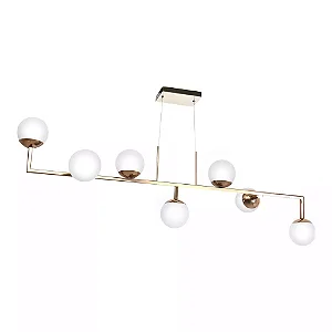 Pendente Old Artisan PD-5403 – 7 G9 – Globo Ø120 mm – C1300 × L360 × A420 mm – Acabamento