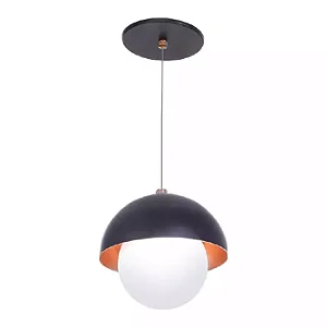 Pendente Old Artisan PD-5520 – 1 G9 – Globo Ø100 mm – Ø140 × A130 mm – Acabamento