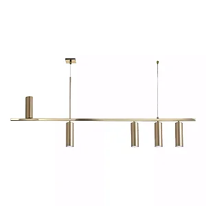 Pendente Old Artisan PD-5527 – 5 Mini GU – C1200 × L50 × A520 mm – Acabamento