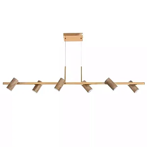 Pendente Old Artisan PD-5634 em Alumínio – 6 MR11 – C1200 × L120 × A230 mm – Acabamento