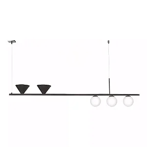 Pendente Old Artisan PD-5638 em Alumínio – 2 MR11 / 3 G9 – Globo Ø10 mm – C1200 × L100 × A330 mm – Acabamento