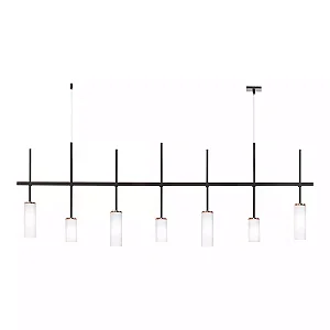 Pendente Old Artisan PD-5650 em Alumínio – 7 G9 – C1300 × L50 × A460 mm – Acabamento