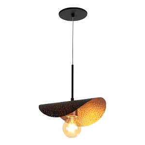 Pendente Old Artisan PD-5721 em Alumínio – 1 E27 – Acabamento Corrugado