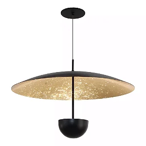 Pendente Old Artisan PD-5728 em Alumínio – 4 MR11 – A380 × Ø600 mm – Acabamento Folha de Ouro