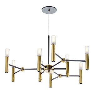 Pendente Interno Old Artisan PD-5765 em Alumínio – 9 Lâmpadas G9 – A340 × Ø620 mm – Acabamentos Pintado, Polido ou Escovado