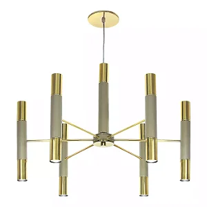 Pendente Interno Old Artisan PD-5766 em Alumínio – 12 Lâmpadas MR11 – A500 × Ø640 mm – Acabamentos Pintado, Polido ou Escovado