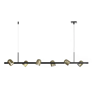 Pendente Interno Old Artisan PD-5945 em Alumínio – 6 Lâmpadas MR11 5W – 1000 x 40 x 400 mm – Acabamento Pintado