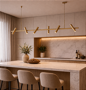 Pendente Interno Old Artisan PD-5961 em Alumínio – 6 Lâmpadas MR11 5W – 1000 x 40 x 400 mm – Acabamentos Pintado, Escovado ou Polido – Versão Com Acrílico