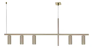 Pendente Interno Old Artisan PD-5962 em Alumínio – 5 Lâmpadas MR11 5W – 1000 x 40 x 400 mm – Acabamentos Pintado, Escovado ou Polido