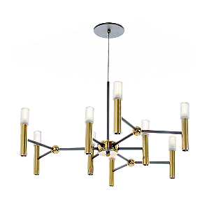 Pendente Interno Old Artisan PD-5964 em Alumínio – 12 Lâmpadas G9 – Ø800 × A500 mm – Acabamentos Pintado, Escovado ou Polido