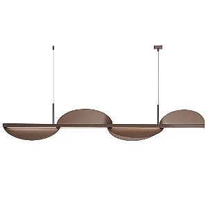 Pendente Interno Old Artisan PD-5968 em Alumínio – 4 Fitas LED 10W/m (300 mm cada) – 1300 x 140 x 220 mm – Acabamentos Pintado, Escovado ou Polido