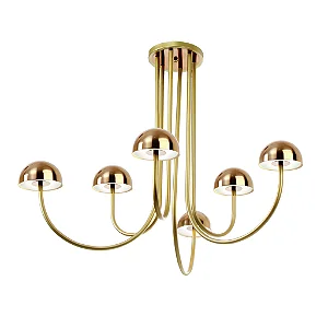 Plafon Interno Old Artisan PLF-5834/6 em Alumínio – 18 Lâmpadas G9 – A790 × L860 × C820 mm – Acabamento Polido