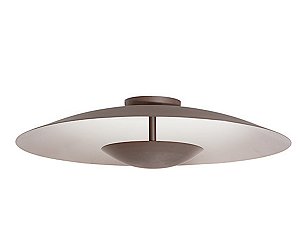 Plafon Interno Old Artisan PLF-5928/50 em Alumínio – 6 Lâmpadas G9 – Ø500 × A110 mm – Acabamentos Pintado ou Escovado