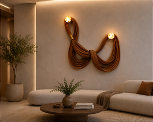 Arandela DNA Iluminação A0111 Alma Gêmeas – Dois Botões de Ágata – LED 6W 3000K