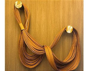 Arandela DNA Iluminação A0111 Alma Gêmeas – Dois Botões de Ágata – LED 6W 3000K