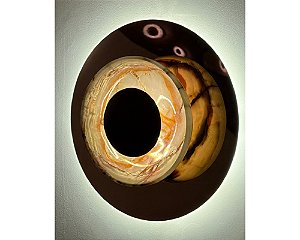 Arandela DNA Iluminação A0210 – Ø30 cm Ônix Reflexo – LED 4W 3000K com Base