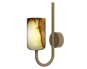 Arandela DNA Iluminação A0603 Une – Ø7 × 27 cm – Ônix – Para 1 Lâmpada G9