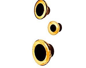 Arandela DNA Iluminação ARA-002-ONIX – 15 cm Ônix – LED 4W 3000K