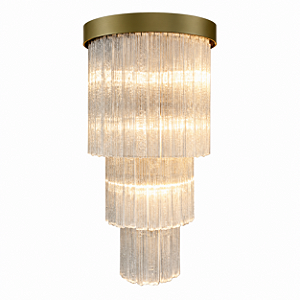Arandela DNA Iluminação Bastão Felsen ROCHA-ARA-BAST-2 – 25 × 30 cm – 3 Lâmpadas G9 – 2 Camadas – Rocha – Pintura