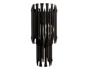 Arandela DNA Iluminação Eisen-002-ARA – Raiada 13 × 48 cm – Tubo Metálico – Para 3 Lâmpadas G9