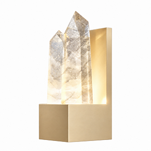 Arandela DNA Iluminação Fort QTZO-ARA-BASE – LED 2W – Quartzo – Pintura