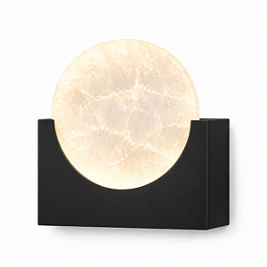 Arandela DNA Iluminação Moon Ágata ARA-DISCO-AC – LED 2W – Ágata – Pintura ou Chapa Inox