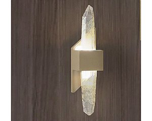 Arandela DNA Iluminação Prisma QTZO-ARA-2CR – LED 4W – Quartzo – Pintura