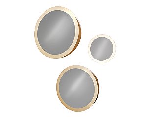 Espelho DNA Iluminação ES1501 Re-Dome – Meia Esfera Ø60 cm – Luz Indireta LED 27W 3000K – Espelho com Pintura