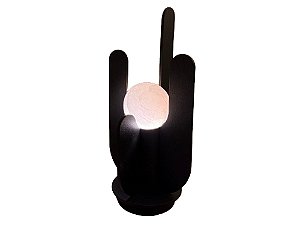 Luminária DNA Iluminação AB0108 Equilíbrio – Ø20 × 32 cm – Base em Rocha – Para Lâmpada E27