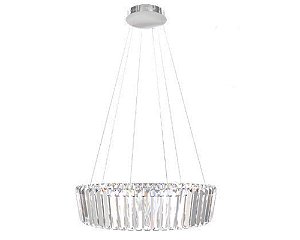 Lustre DNA Iluminação Arcadi Redondo ARC-RD80 – Ø80 × 20 cm – LED 3000K 75W – Pendente