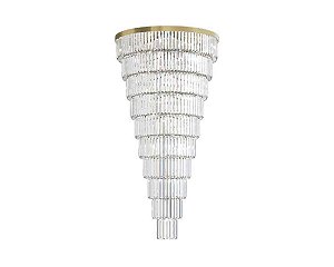 Lustre DNA Iluminação Candy CDY-80 – Ø80 cm – 23× G9 – 8 Aros – 1,5 m Altura – Pendente