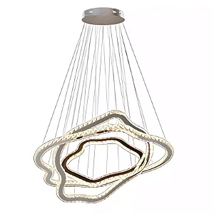 Pendente DNA Iluminação Aliança Orgânica 100/80/60cm ALORG-100-3-SL – 95W – 3000K – Slim – 3 Alianças