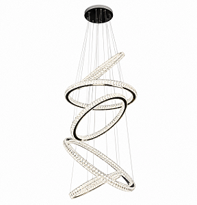 Pendente DNA Iluminação Aliança Redonda 11 Aros 120–20cm ALR-120-11-5-0M – 301W – 3000K – 5,0m de Altura