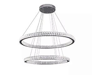 Pendente DNA Iluminação Aliança Redonda 80/60cm ALR-80-2 – 54W – 3000K – Duas Alianças