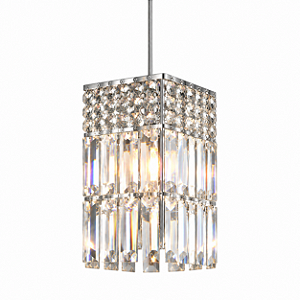 Pendente DNA Iluminação Frésia PPL-001-H – Quad. 15 cm – 1× G9 – Placas Honey – 30 cm Altura
