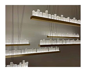 Pendente DNA Iluminação Horizon Slim 60cm ROCHA-PD-SL-LIN60 – LED 20W – Rocha – Pintura