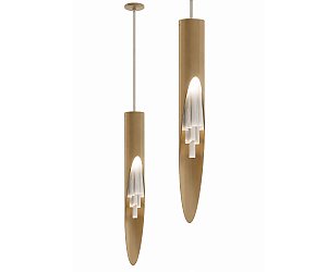 Pendente DNA Iluminação P0403 Aura II – Ø5 × 45 cm – Rocha Selenita – Para 1 Lâmpada Mini GU10 – Pendente 2 m