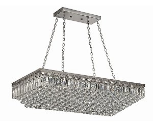 Pendente DNA Iluminação RTPB-80X40-PEND – 80 × 40 cm – 10× G9 – Placas e Bolas – 15 cm Altura