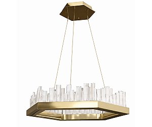 Pendente DNA Iluminação Sextavado Slim 60cm ROCHA-PD-SL-SEXT60 – LED 50W – Rocha – Pintura