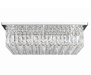 Plafon DNA Iluminação QUPB-30 – 30 × 30 cm – 3× G9 – Placas e Bolas – 15 cm Altura